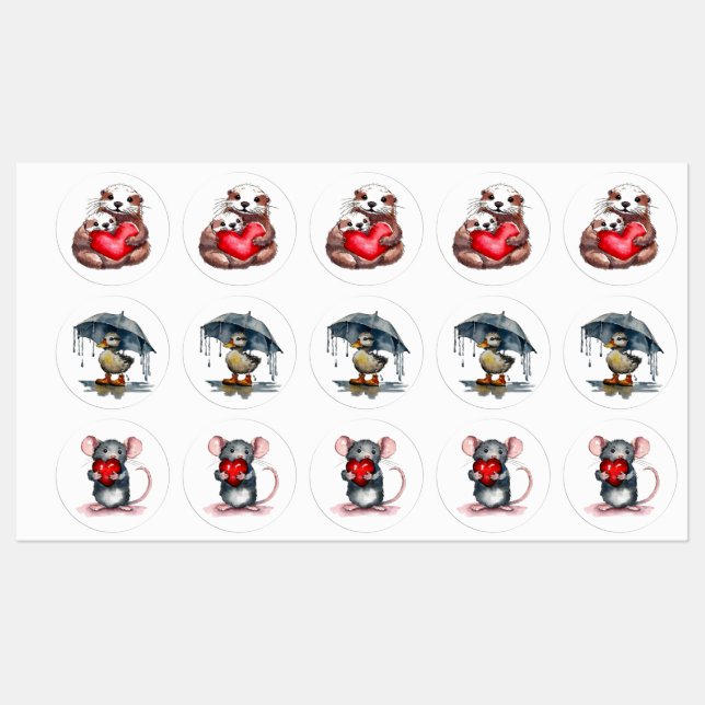 Vous tenez mes Étiquettes du coeur (Feuille)