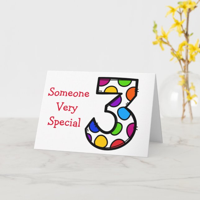 VOUS TOURNEZ **3** CARTE D'ANNIVERSAIRE (Fleur jaune)