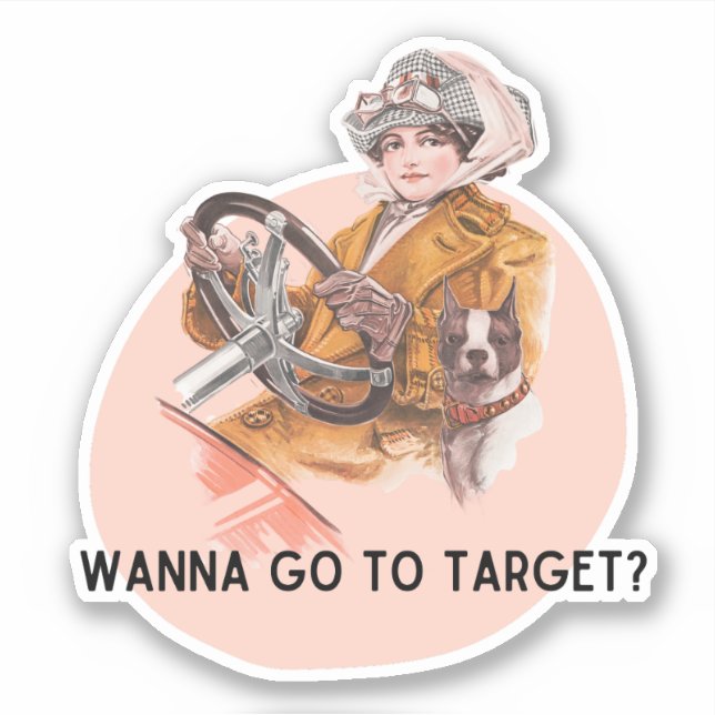 Vous voulez aller à Target ? | Sticker à mème pour (Devant)