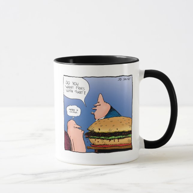 Vous voulez des frissons avec ça ? Cartoon Mug (Droite)