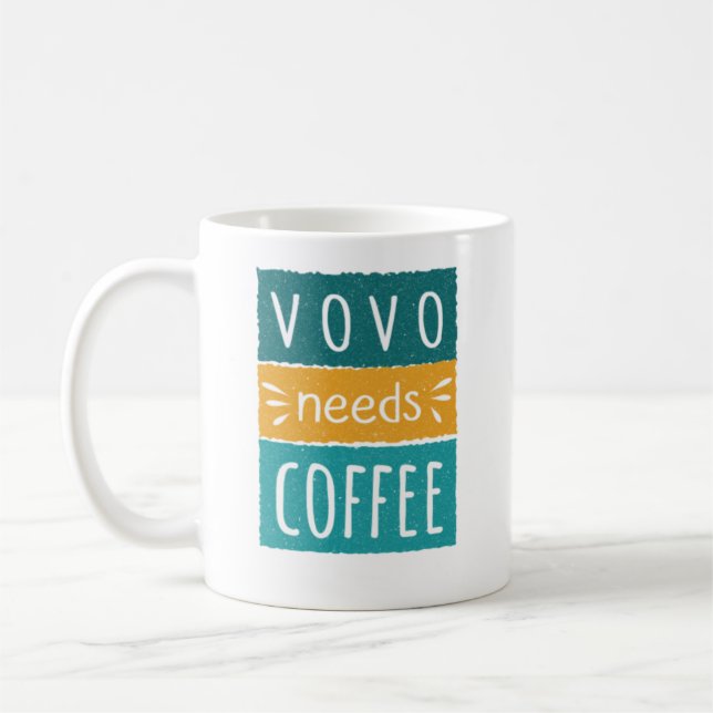 Vovo a besoin de café Mug (Gauche)