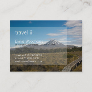 Voyage 2 - Carte de visite de Tongariro de bâti
