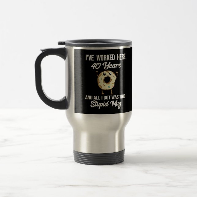 Voyage 40 Anniversaire de travail Appréciation cadeau Mug (Gauche)