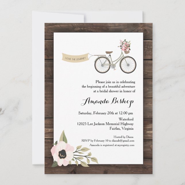 Voyage 5 po x 7 po Invitation / Carte plate (Devant)