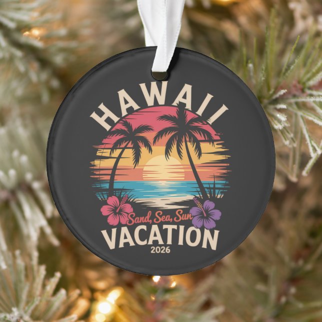 Voyage à Hawaï 2026 Vacances d'été Plage (Arbre)