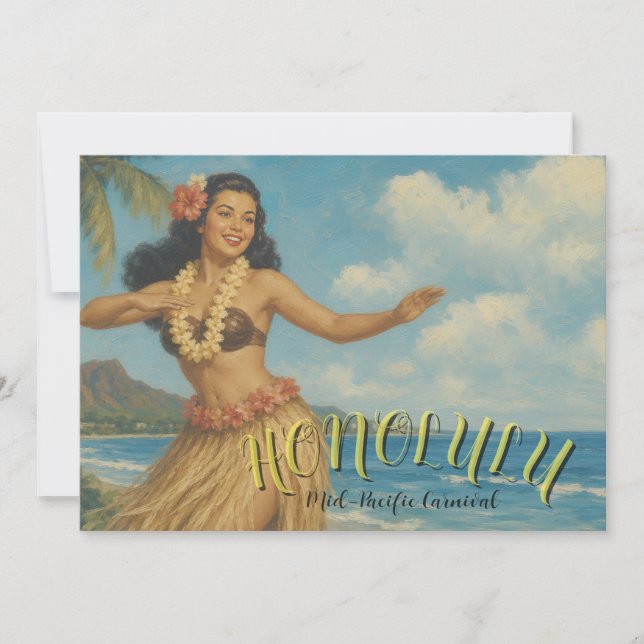 Voyage à Hawaï de style vintage (Devant)