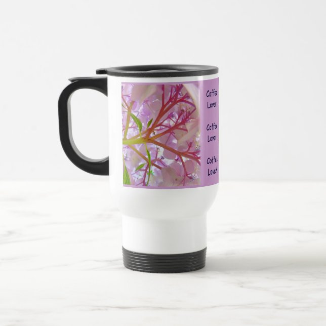 Voyage Amoureux de café ! Cadeaux de mug de café Hydrange (Gauche)