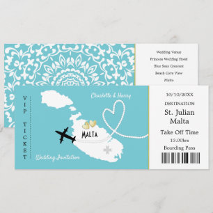 Voyage Billetterie Carte d'embarquement Malte Mari