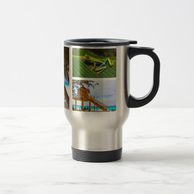 Voyage Concevez votre propre photo Collage de café Mug (Droit)