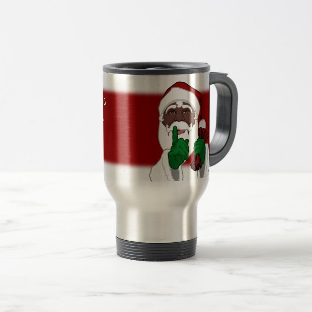 Voyage Coupe d'Afrique de Père Noël Travel Mug Coffee Pèr (Devant droit)