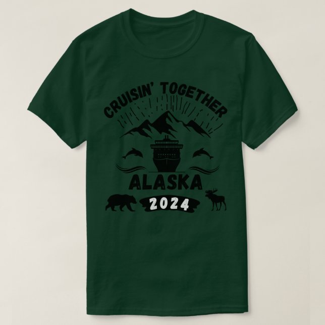 Voyage De Croisière 2024 À Alaska TShirt (Design devant)