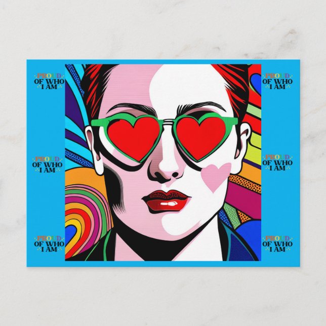 Voyage de fierté et carte postale d'identité (Devant)