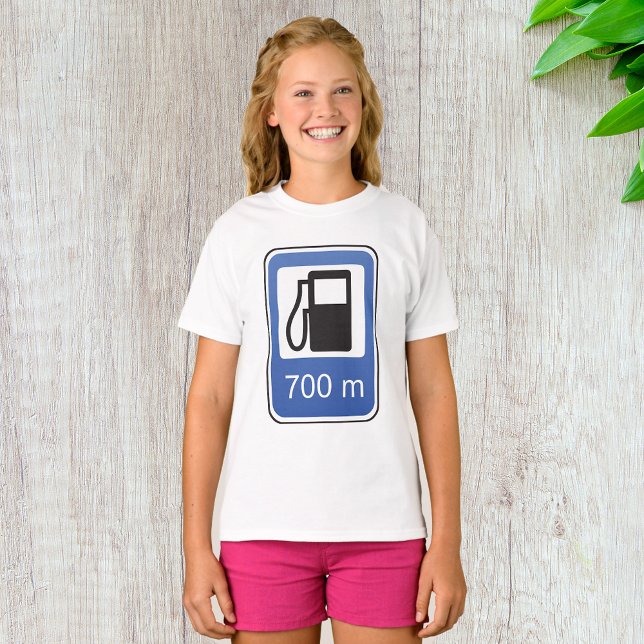 Voyage de la gare d'essence T-shirt filles (Créateur téléchargé)