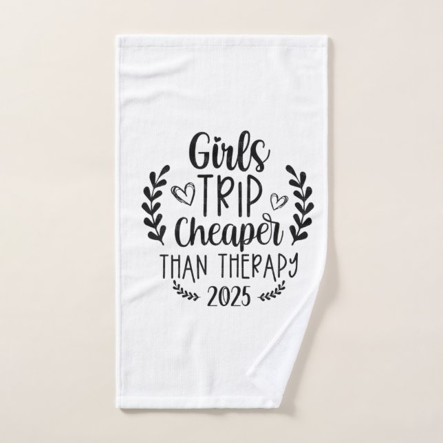 Voyage des filles moins cher que la thérapie 2025 (Serviette à main)