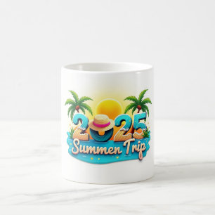 Voyage d'été 2025 ☀️ Mug à motif de plage
