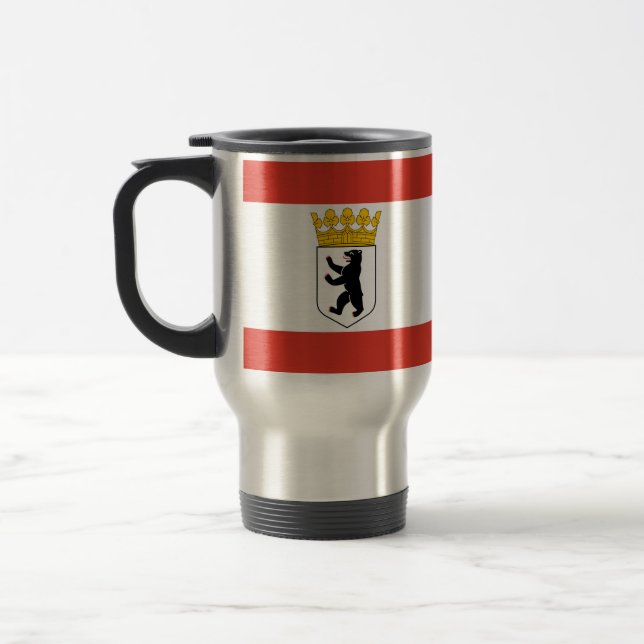 Voyage Drapeau de Berlin Travel Mug (Gauche)