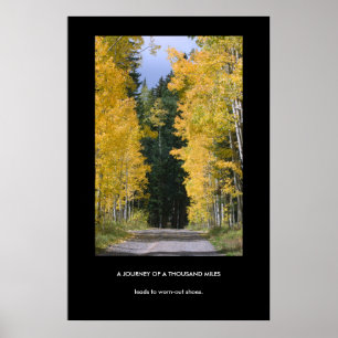 Voyage d'une affiche démotivante de mille milles