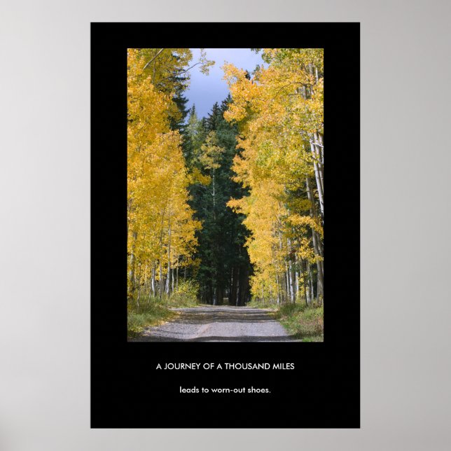 Voyage d'une affiche démotivante de mille milles (Devant)