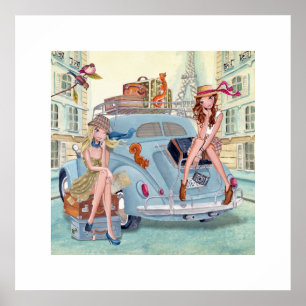 Voyage en affiche de l'art   d'illustration de