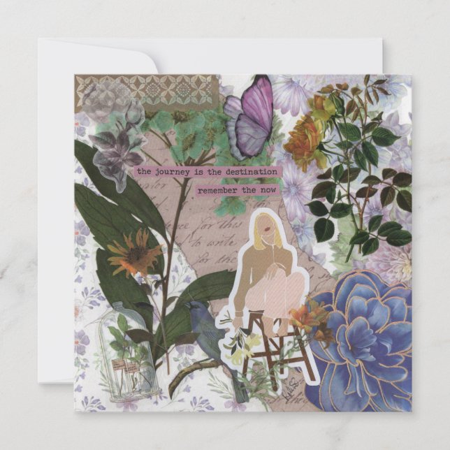 Voyage est la carte de voeux Destination Flat (Devant)