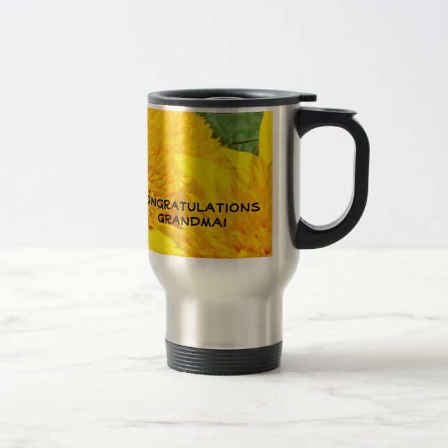 Voyage Félicitations Grand-mère ! Fleurs de Mug de Café d (Droit)