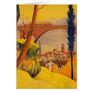 Voyage ferroviaire vintage