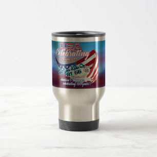Voyage fêter l'indépendance des États-Unis 250 ans mug de