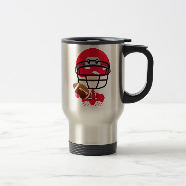 Voyage Gnomes de football américain se déplaçant Mug (Droit)