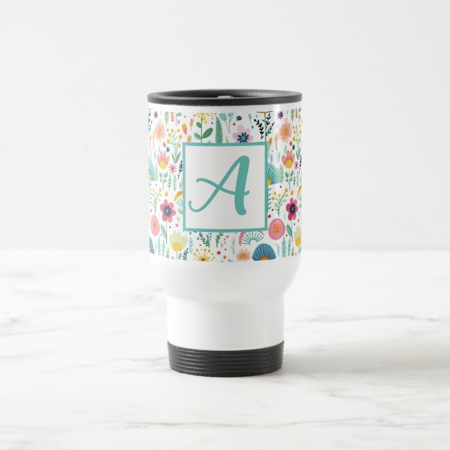 Voyage Jardin de fleurs géantes sur Mug blanc (Centre)