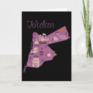 Voyage Jordanie Carte Amman Pétra Mer Morte Famill