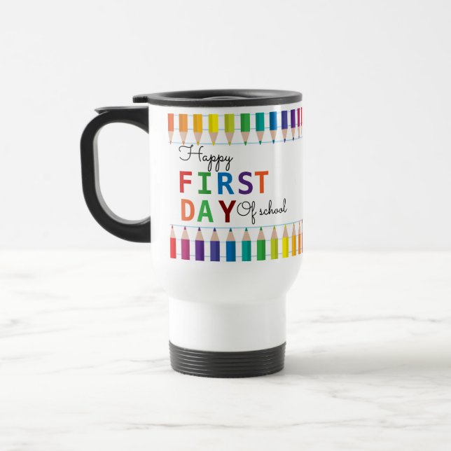Voyage Joyeux premier jour de l'école Mug - Fun Back to S (Gauche)