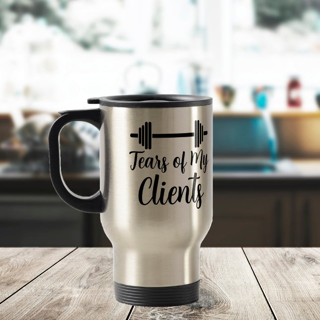 Voyage Larmes de mes clients Personal Trainer Mug (Créateur téléchargé)