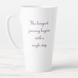 Voyage le plus long/pas simple Quote Mug
