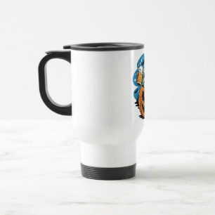Voyage Lizard de squelette en Citrouille avec Mug de bièr
