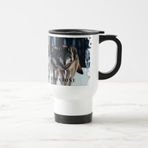 Voyage Loups de Yellowstone Travel Mug