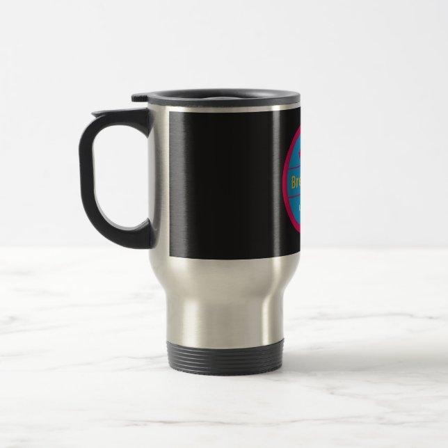 Voyage Magnifique, Or liquide, Mug de voyage/quotidien (Gauche)