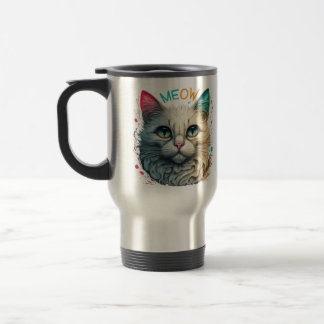 Voyage "Meow Moments" Café Mug pour Amoureux de les chats