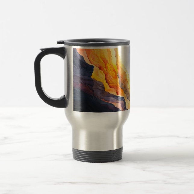 Voyage Mug classique, coucher de soleil de 11 oz dans les (Gauche)