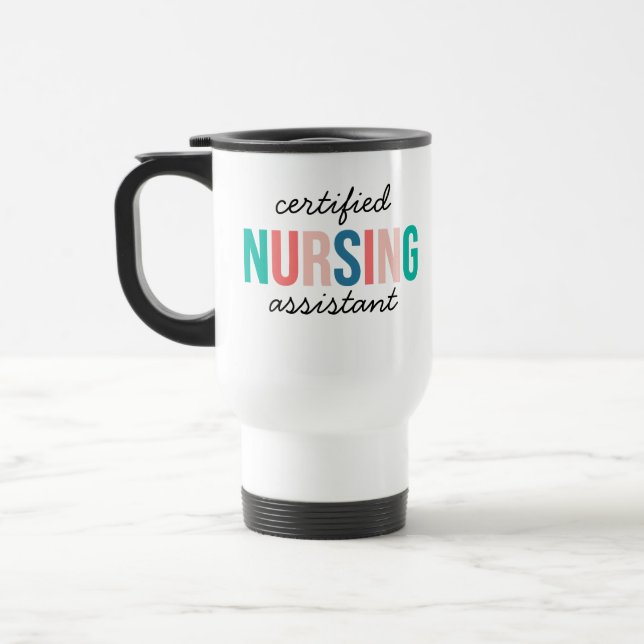 Voyage Mug d'Assistant de Soins Infirmiers Certifié, Tass (Gauche)