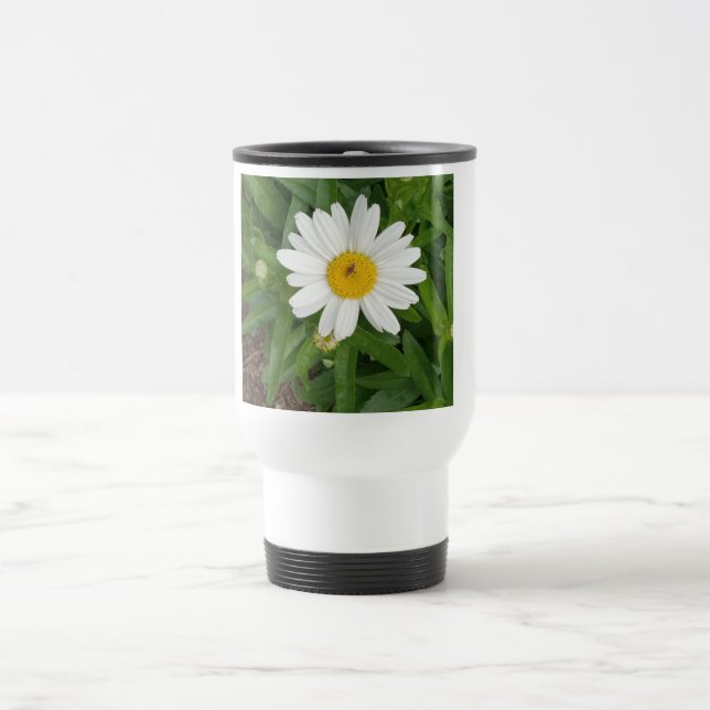 Voyage Mug de café blanc salé (Centre)