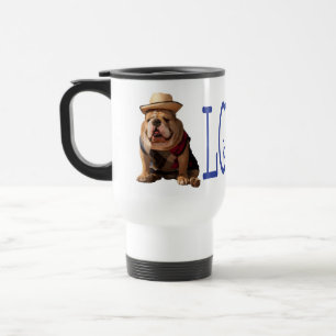 Voyage Mug de café Chien Chiot Bouledogue Anglais AmourVo