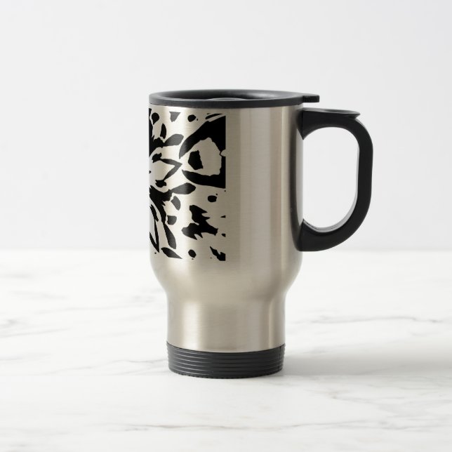 Voyage Mug de fleurs graphiques (Droit)