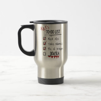 Voyage Mug de la liste des choses à faire de Kat
