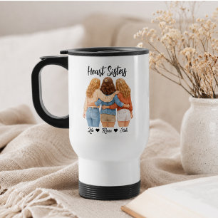 Voyage Mug Meilleure Amie Personnalisé Fête de l'Amitié