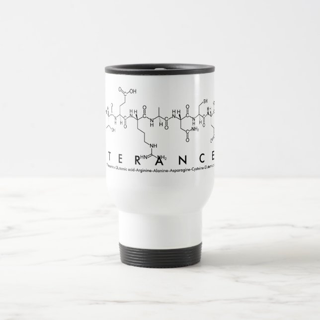Voyage Mug nom du peptide de la Terre (Centre)