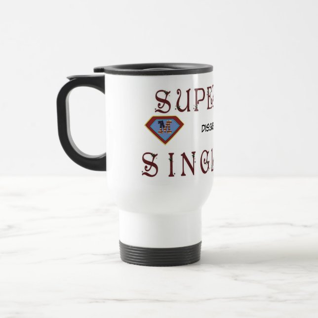 Voyage Mug Super Hero de maman célibataire (Gauche)