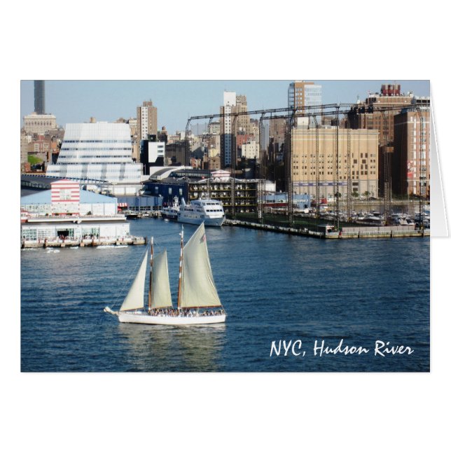 voyage NYC le fleuve Hudson de g/nc Artisanware (Devant horizontal)