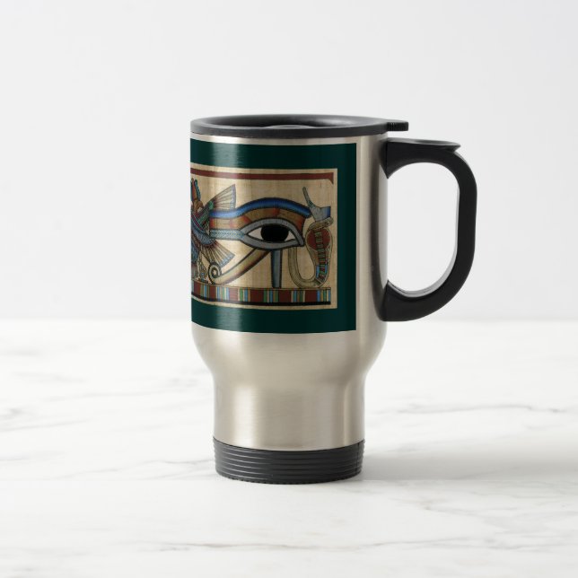 Voyage Oeil de Horus Mug de l'art égyptien antique (Droit)