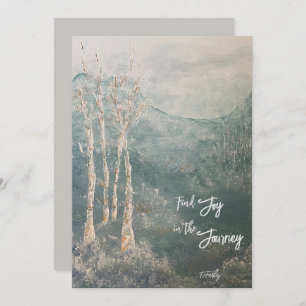 Voyage paisible Carte pour notes plat