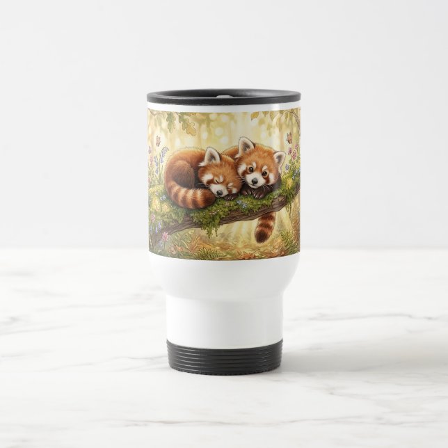 Voyage Pandas Rouges de la Forêt Enchantée - Mug Charming (Centre)